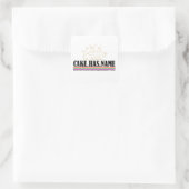Cake heeft naam 1 - AC Vierkante Sticker (Tas)