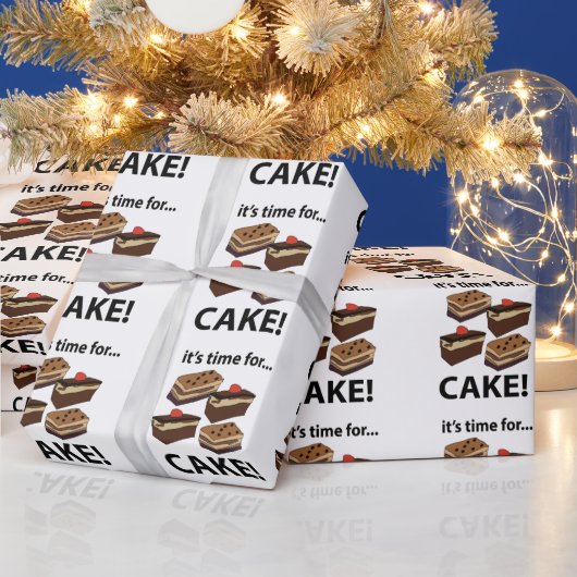 Cake Het is tijd voor taart Cadeaupapier (Feestdagen)