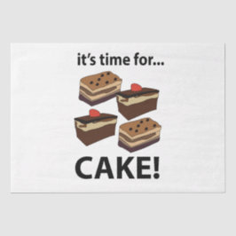 Cake Het is tijd voor taart Tissuepapier