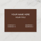 Cake Het is tijd voor taart Visitekaartje (Achterkant)