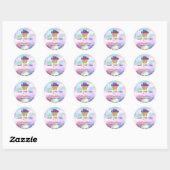 Cake Homemade Bakery Sweets Muffins Logo Ombre Ronde Sticker (Vel)
