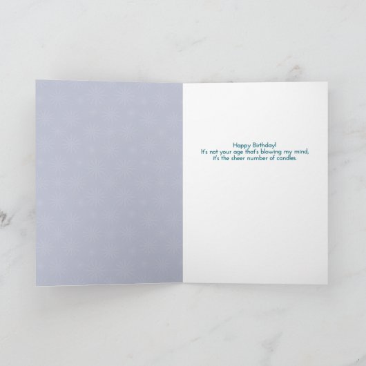 Cake is a Fire Hazard Birthday Kaart (Binnen)