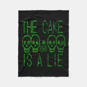 Cake is een soort videospel, grafisch gamer en mem fleece deken