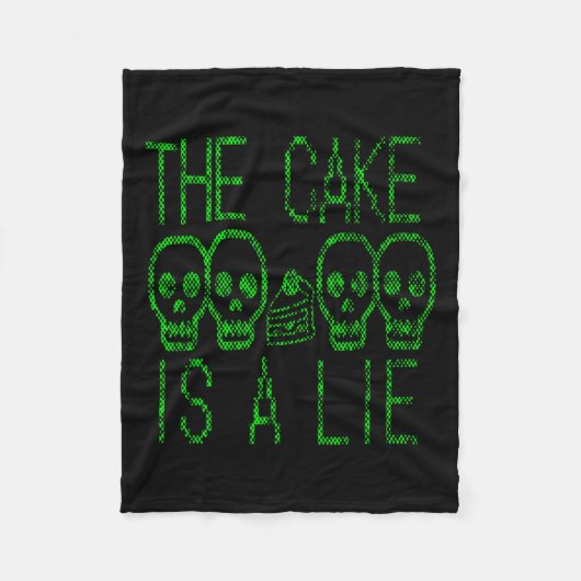 Cake is een soort videospel, grafisch gamer en mem fleece deken (Voorkant)