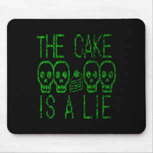 Cake is een soort videospel, grafisch gamer en mem muismat