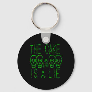 Cake is een soort videospel, grafisch gamer en mem sleutelhanger