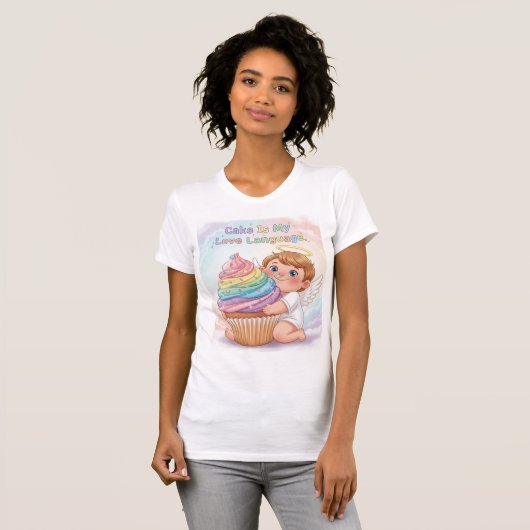 Cake Is My Love Language — Sweet Joy T-shirt (Voorkant volledig)