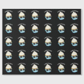 Cake It Easy Funny Cupcake Pun Donker BG Cadeaupapier (Vlak)