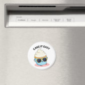 Cake it Easy Funny Cupcake Pun Magneet (Insitu (Vaatwasser))