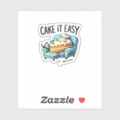 Cake it Easy - Schattigee Ontspannende Cake Sticker (Vel)