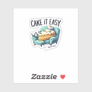 Cake it Easy - Schattigee Ontspannende Cake Sticker