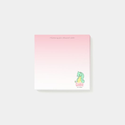 Cake (Kat + Slang) Post-it Notities Post-it® Notes (Voorkant)
