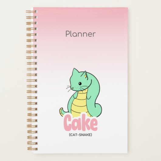 Cake (Kat + Slang) Roze Agenda (Voorkant)