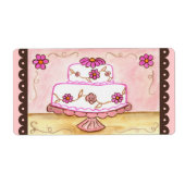 Cake keukenlabel etiket (Voorkant)
