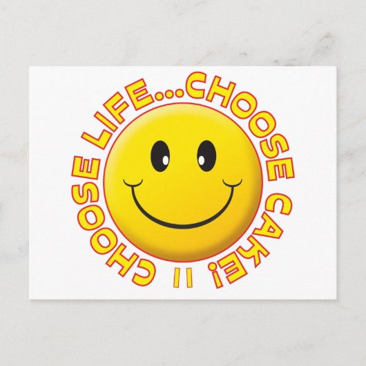 Cake kiezen briefkaart (Voorkant)