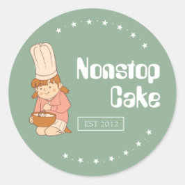 Cake Labels, bakkerijlabels, yoghurtlabels Ronde Sticker