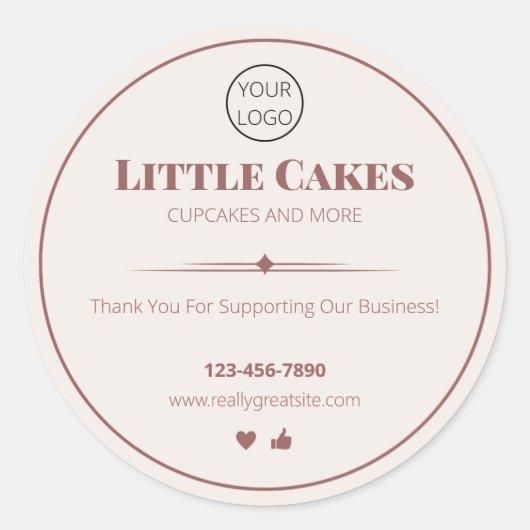 Cake Labels, Cookie Labels, Yogurt Labels (Voorkant)