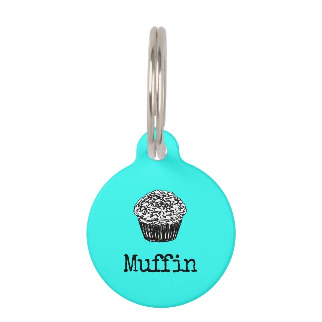 Cake Lekkere Muffin Huisdierpenning (Voorkant)