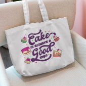 Cake Lettering Canvas tas
