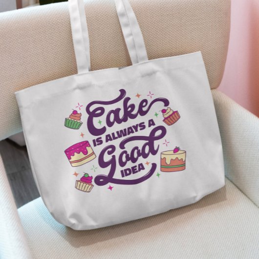 Cake Lettering Canvas tas