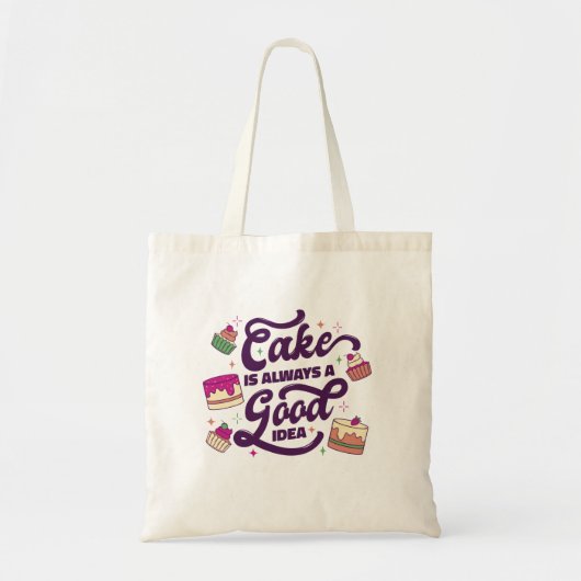 Cake Lettering Canvas tas (Voorkant)