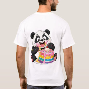Cake Liefhebber Panda T-shirt