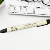 Cake Logo Bakery Business Zwarte Inkt Pen