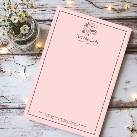 Cake Logo bakkerij Bedrijf Post-it® Notes