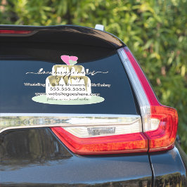 Cake Logo Bakkerij Zakelijke Marketing Auto Decal Sticker