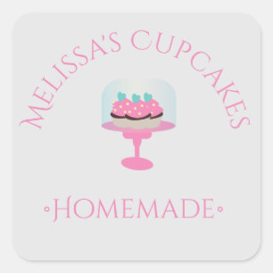 Cake Logo Cupcakes Stickers Homemade Bakery