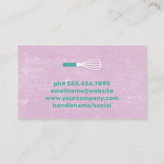 Cake Logo | Garde Visitekaartje (Achterkant)