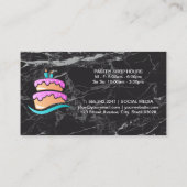 Cake Logo | Goud Visitekaartje voor de visreis (Achterkant)