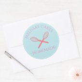 Cake Logo Stickers Thuis Bakkerij Elke Kleur Garde (Envelop)