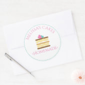 Cake Logo Stickers Thuis Bakkerij Taartpunt (Envelop)