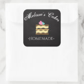 Cake Logo Stickers Zelfgemaakte Bakkerij Chalkboar (Tas)