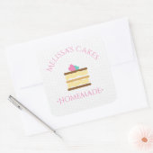 Cake Logo Stickers Zelfgemaakte Bakkerij Sprinkles (Envelop)
