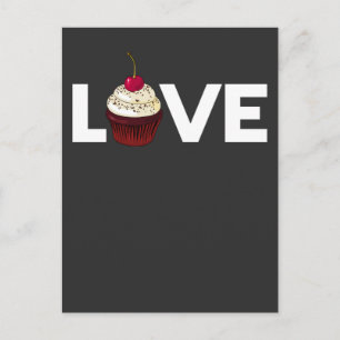 Cake Love Baker Pastry Chef Cupcake Quote Briefkaart
