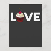 Cake Love Baker Pastry Chef Cupcake Quote Briefkaart (Voorkant)