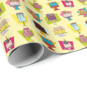 Cake Love: Gellow Cadeaupapier (Rol Hoek)