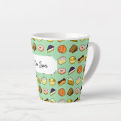 Cake Lover Delicious Cakes & Pastries Patroon Latte Mok (Rechterhoek)