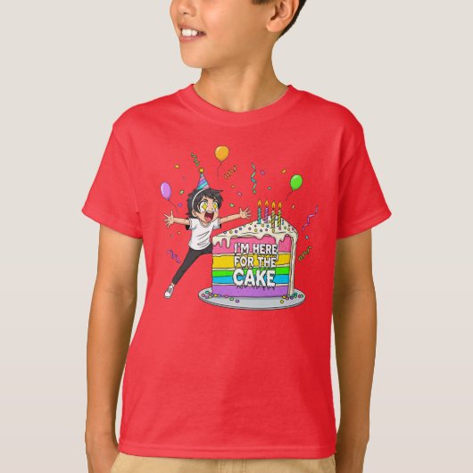 Cake Lover - Leuk verjaardagscadeau T-shirt (Voorkant)