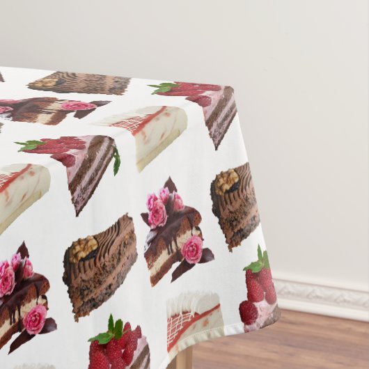 Cake Lovers Delicious Desserts Pattern Tafelkleed (Voorbeeld)