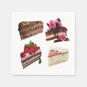 Cake Lovers Delicious Desserts Quirky Servet (Voorkant)