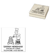 Cake Maker & Cake Maken Rubberstempel (Gestempeld)