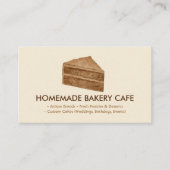 Cake Maker Cookie Wedding Verjaardag Bakkerij Mini Visitekaartje (Voorkant)