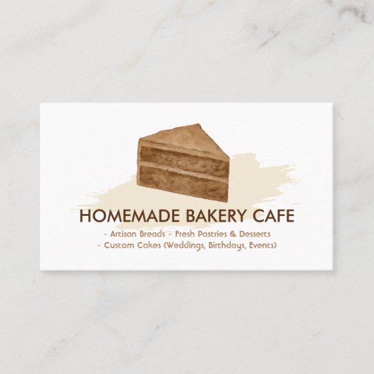 Cake Maker Cookies Trouwverjaardag Bakkerij Minima Visitekaartje (Voorkant)