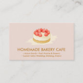 Cake Maker Cookies Wedding Bakkerij Minimal Visitekaartje (Voorkant)