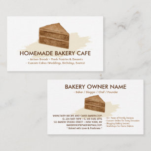 Cake Maker Koekjes Huwelijk Verjaardag Bakkerij Mi Visitekaartje