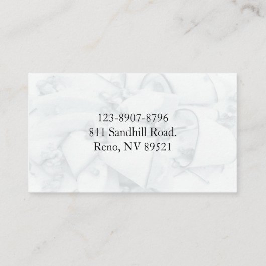 Cake Maker Visitekaartje (Achterkant)