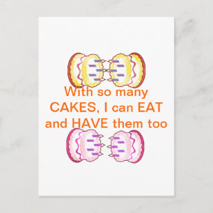 CAKE MANIA: KINDER wil spelen met gebak Briefkaart